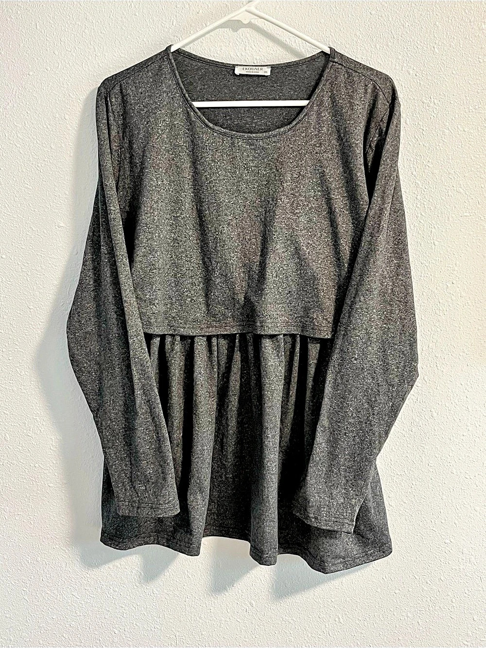 EKOUAER Gray Tunic Size 2XL Like New
